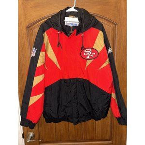 Vintage APEX One Proline NFL SanFrancisco 49ers  Puffer Jacket Size Large